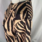 Queen B Maternity Animal Print Midi Dress Tan Black Size‎ 16 Short Sleeve Zip Size undefined Photo 6