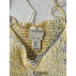 Rachel Zoe Women’s  Yellow & Grey Cotton Embroidered Summer Dress Sz S Photo 2