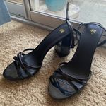 H&M Black Open Toe Heels Photo 0