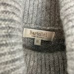 Bartolini Italian Small Wool/Cashmere Blend Gray Turtleneck Sweater Pink Trim Photo 4