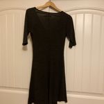 prAna  Nadia Summer Dress Size Medium Dark Gray Long Sleeve Stretch Acrylic Wool Photo 2