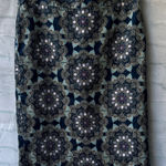 Van Heusen  Floral Pattern Pencil Skirt in Blue and Gray Photo 0