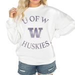 Collegiate Outfitters Women's XL Gameday Couture White Washington Huskies Sweatshirt Photo 0