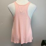 Free People  Peach Ribbed Racerback Tank Top - Size Large Photo 1