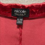 Nicole by Nicole Miller Red Crushed Velvet Dress Women's Size XL Photo 1