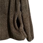 Uniqlo  Fleece Jacket Zip Up Teddy Fluffy Pockets Brown Outdoor Size Large Photo 5