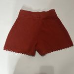 Rebecca Taylor XS Crochet Style Pull On Terracotta Shorts 100% Cotton Photo 7