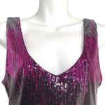 Vintage Y2K Jeweled Tone Sequin Color Block Mini Slip Dress Medium Gold Photo 5