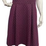 41 Hawthorn Women's Med Sleeveless Maroon Pleated Knee Length dress Silhouette Photo 6
