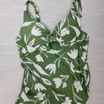 Anne cole Womens Swimsuit Size M Green Twist Front Underwire Tankini & Bottoms Photo 9