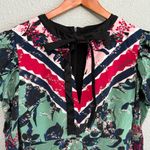 NWT Saloni Alena Short Silk Dress Size 4 Black Photo 3