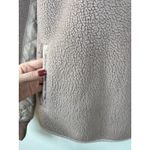 Abercrombie & Fitch  XS Sherpa Fleece Quilted Mock Neck Snap Pullover Sweatshirt Photo 3