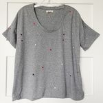 Madewell Embroidered U-Neck Tee Photo 4
