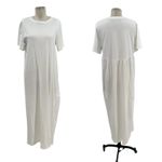 Tuckernuck Pomander Place Zoe Maxi Tee Dress Short Sleeve White Size Medium Photo 2
