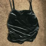 Scene black velvet spaghetti strap tank top 9/10 Photo 4