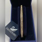 Swavorski New Swarovski Crystal Gold Bangle Photo 1