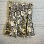 White House | Black Market NEW flared floral print midi skirt size Small cotton Photo 3