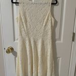 Speechless  Junior Women's Ivory Scoop-Neck Floral-Lace Fit & Flare Dress in 13 Photo 2