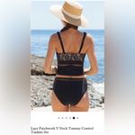 Beachsissi Women’s Tankini set - NWT NEW - black lace - size Large Photo 2