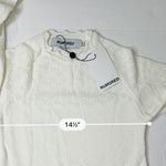 Rumored Vermont Mini Dress White MEDIUM Sweater Soft Girl Bohemian NWT Photo 3