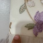 Chi Chi London Floral Embroidered Tulle Midi Dress Size 2 Purple Photo 6