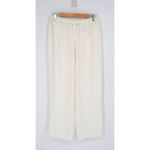 L'Academie NEW Abi Drawstring Pants Relaxed Straight in White Women's S Photo 2