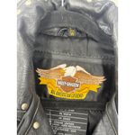 Harley Davidson  Vintage Studded Leather Moto Jacket Photo 1