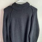 Free People NWOT Black Sunbeam Oversize Turtleneck Sweater Photo 9