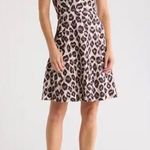 Eliza J  Leopard Print Short Sleeve Fit And Flare Dress Size 12 Photo 0