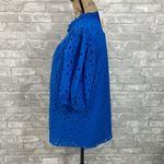PRETTYGARDEN  Blue Eyelet Top Photo 3