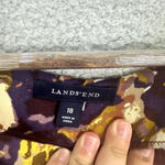 Lands' End floral midi dress 18 ruffle purple dainty abstract whimsical fairy Photo 1