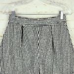 Sundays Berry Short Womens S White Black Striped Boucle High Waist Pleated NWT Photo 6