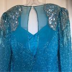 Black Tie made by He Ro Industries silk beaded dress Vtg NWT Holliday Size 14 Photo 9