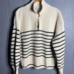 ZARA  Striped Cream Women's Sweater in size Small Photo 0