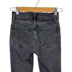 We The Free Free People Black Stella Rip High Waisted Skinny Jeans Raw Hem 24 Photo 8