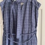 ZARA NWT blue plaid one piece/jumpsuit/romper Photo 3