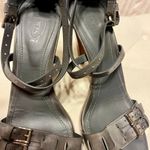 Tod's Grey Leather Detail Ankle Strap Sandal Photo 1