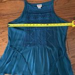 Mossimo Supply Co Mossimo sleeveless blue lace top - Size medium Photo 7