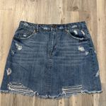 Highway Jeans  Blue Distressed Mini Skirt Photo 2
