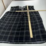 Leith  Dress Womens 4X Black White‎ Windowpane Plaid Sleeveless Pockets Plus Size Photo 6