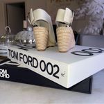 CELINE Céline Womens 35 Milk Calfskin Leather Open Toe Espadrille Sandal Photo 4