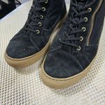 Cougar Dublin Black Suede Fur Lined High Top Zipper Lace Up Sneakers Women's 9 Photo 2