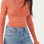 Free People NWT  intimately pointelle me about it bodysuit in warmstone Photo 0