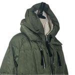 Avec Les Filles  Winter Coat Puffer Zip Pockets Olive Green Women’s Size Medium Photo 7