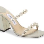 Jimmy Choo Amara Embellished Slide Sandal Size 38.5 Photo 0