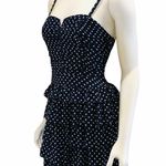 Blue & White Polka Dot Dress Size M Photo 2