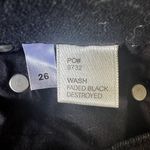 Reformation  Faded Black Destroyed Skinny Jeans Photo 6