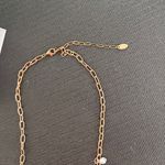Free People  Gold Charm Necklace with Red and Silver Accents Photo 3