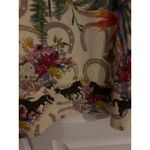 Johnny Was  Women's Size S Bamboo Tropical Floral Horse Print V Neck Shirt Photo 4