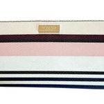 Kate Spade Berber Stripe Stacy Bifold Wallet Pink Multi Colored Photo 0
